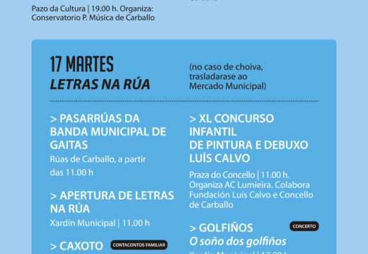 As Letras Galegas volven a florecer nas actividades culturais que celebraremos aredor do 17 de maio